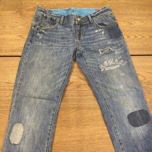 Armani Exchange Thrashed Faded Jeans